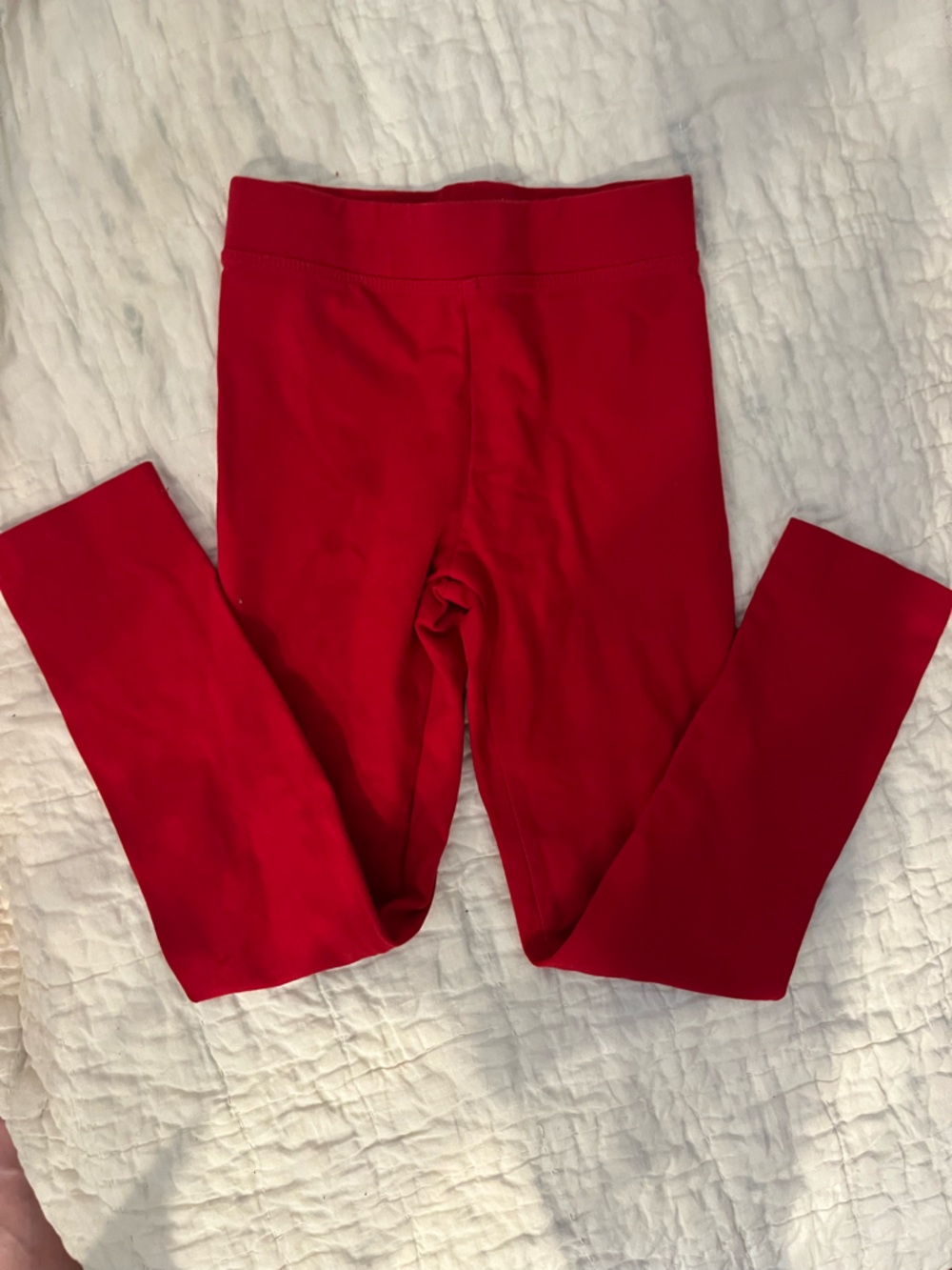 Primary red leggings. Size 7.